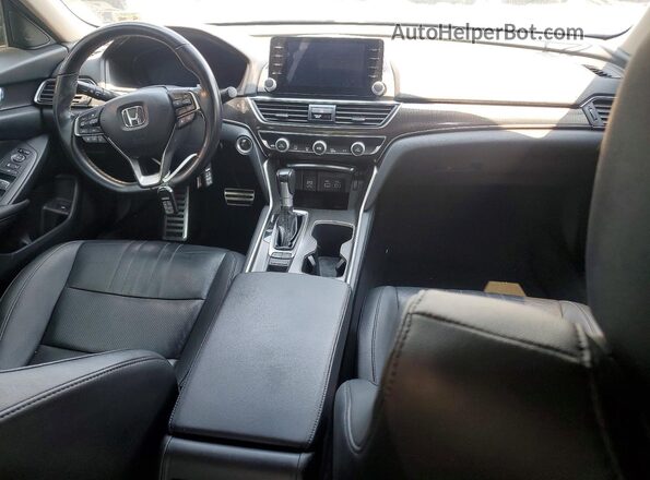 1HGCV1F46MA059179 2021 HONDA ACCORD Blue Dashboard view