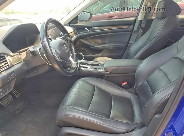 1HGCV1F46MA059179 2021 HONDA ACCORD Blue Front interior view