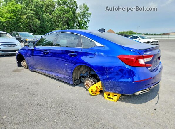 1HGCV1F46MA059179 2021 HONDA ACCORD Blue Rear left