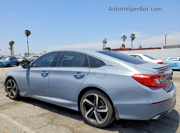 1HGCV1F46MA077696 2021 HONDA ACCORD Серый Задняя левая четверть