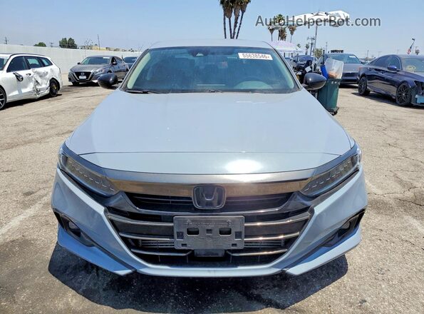 1HGCV1F46MA077696 2021 HONDA ACCORD Серый Вид спереди