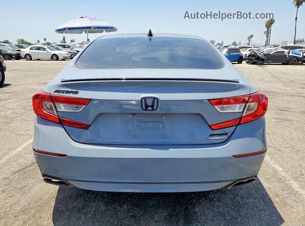 1HGCV1F46MA077696 2021 HONDA ACCORD Серый Вид сзади