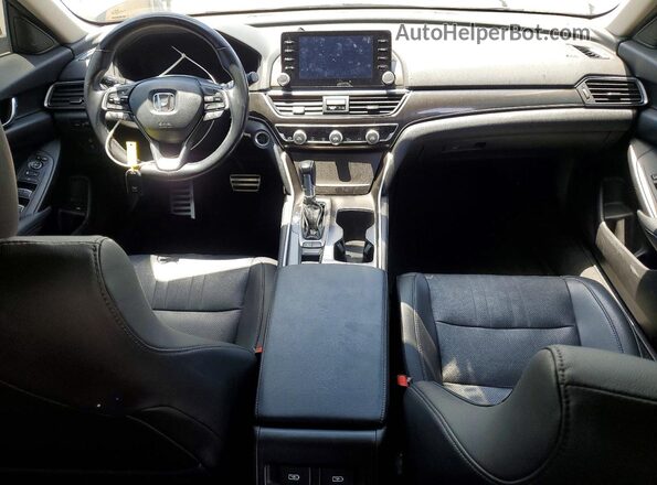 1HGCV1F46MA077696 2021 HONDA ACCORD Серый Вид панели приборов