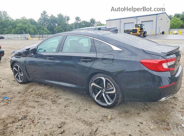 1HGCV1F46NA027737 2022 HONDA ACCORD Black უკანა მარცხენა