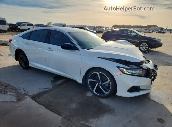 1HGCV1F46NA079823 2022 HONDA ACCORD White Передня права чверть