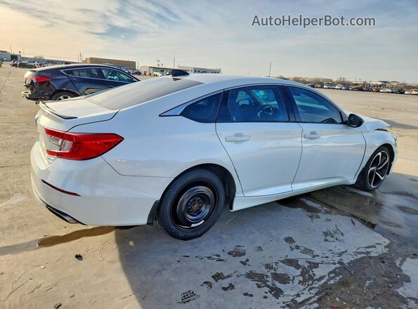 1HGCV1F46NA079823 2022 HONDA ACCORD White Задня права чверть