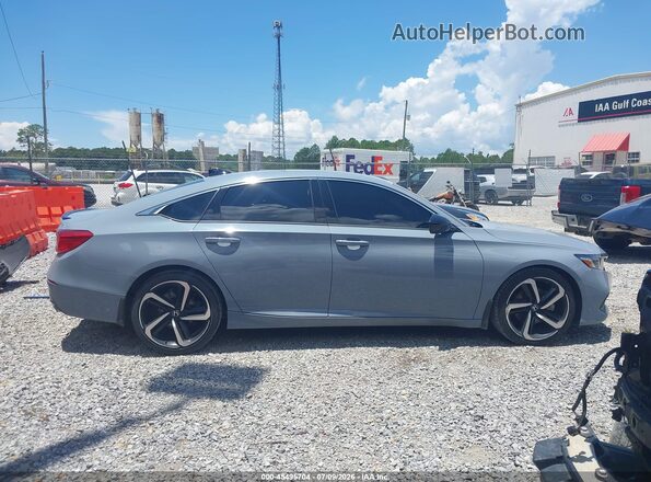 1HGCV1F46NA087386 2022 HONDA ACCORD Blue Вид задньої частини салону