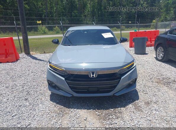 1HGCV1F46NA087386 2022 HONDA ACCORD Blue Вид щитка приладів