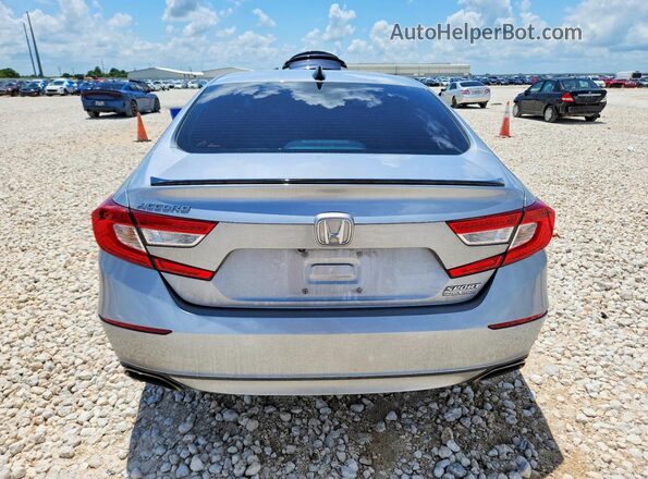 1HGCV1F46NA091731 2022 HONDA ACCORD Silver Rear view