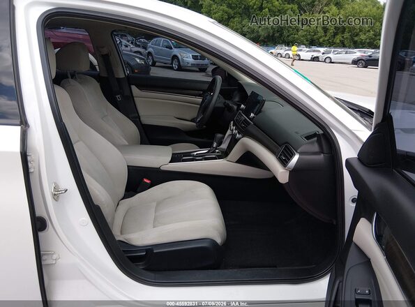 1HGCV1F47JA099962 2018 HONDA ACCORD White წინა სალონის ხედი