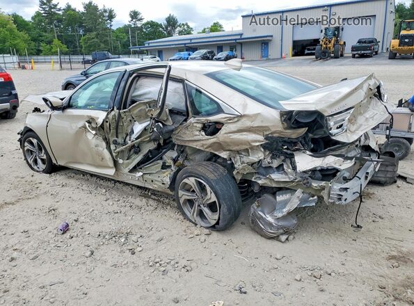 1HGCV1F47JA219730 2018 HONDA ACCORD Beige Հետևի ձախ