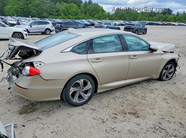 1HGCV1F47JA219730 2018 HONDA ACCORD Beige Հետևի աջ