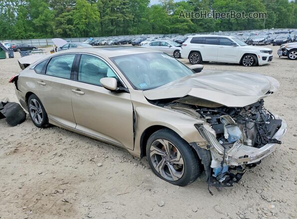 1HGCV1F47JA219730 2018 HONDA ACCORD Beige Առջևի աջ