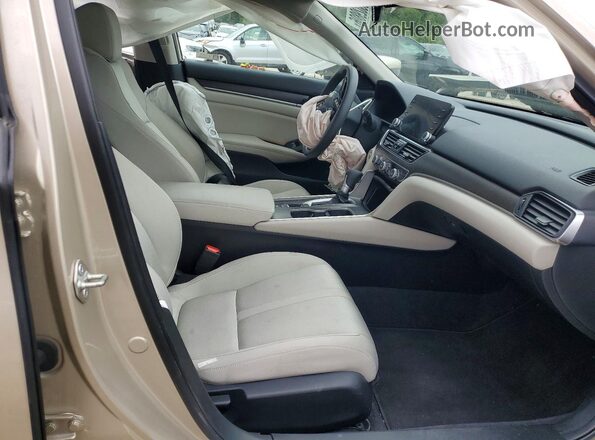 1HGCV1F47JA219730 2018 HONDA ACCORD Beige Սալոնի դիմացի տեսք