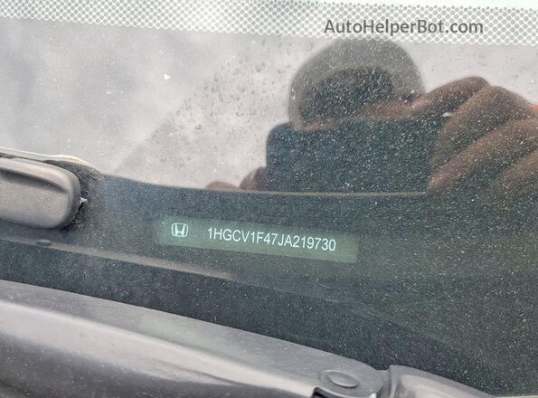 1HGCV1F47JA219730 2018 HONDA ACCORD Beige VIN կոդի պիտակի տեսք