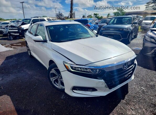 1HGCV1F47KA089563 2019 HONDA ACCORD White წინა მარჯვენა