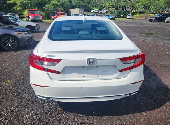 1HGCV1F47KA089563 2019 HONDA ACCORD White უკანა ხედი