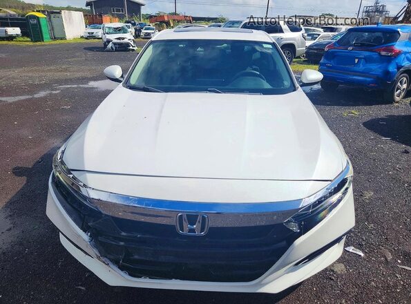 1HGCV1F47KA089563 2019 HONDA ACCORD White წინა ხედი