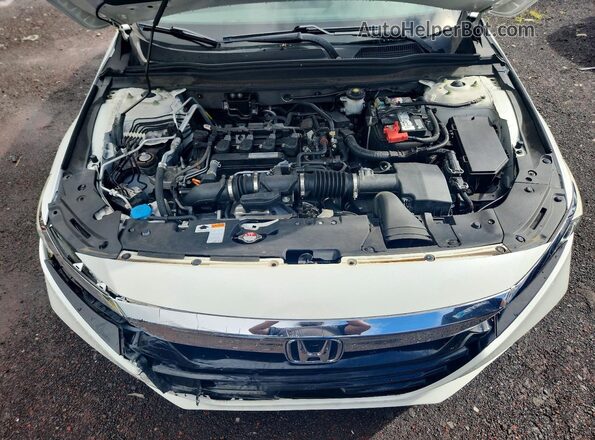 1HGCV1F47KA089563 2019 HONDA ACCORD White უკანა სალონის ხედი