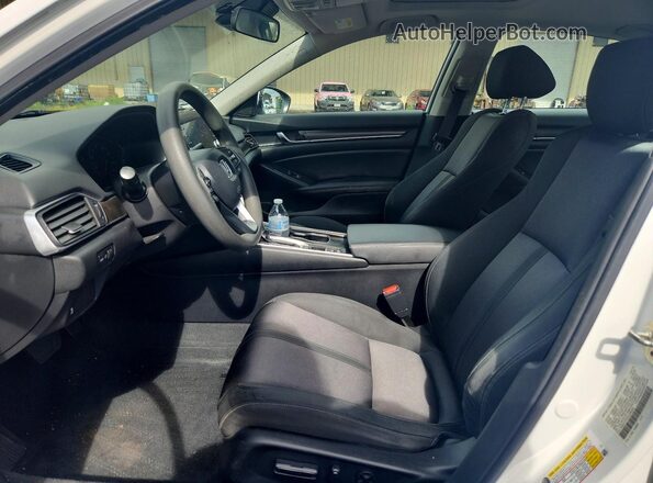 1HGCV1F47KA089563 2019 HONDA ACCORD White წინა სალონის ხედი