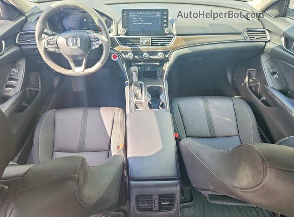 1HGCV1F47KA089563 2019 HONDA ACCORD White წინა პანელის ხედი