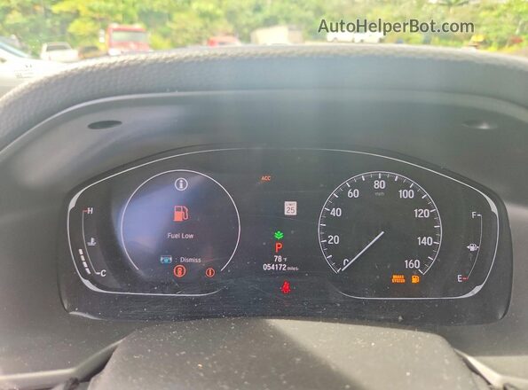1HGCV1F47KA089563 2019 HONDA ACCORD White ხელსაწყოთა პანელის ხედი