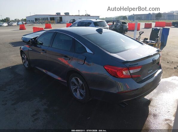 1HGCV1F47LA117668 2020 HONDA ACCORD Gray Trasero izquierdo