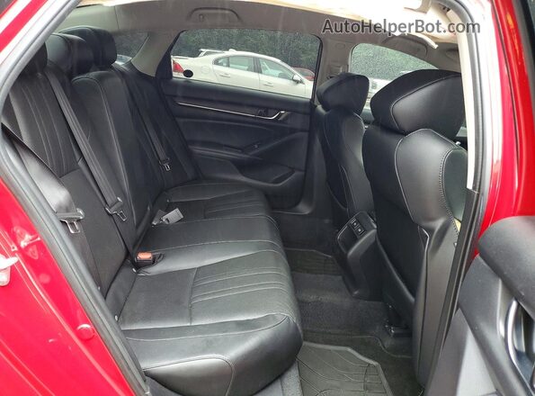1HGCV1F47MA078680 2021 HONDA ACCORD Red უკანა სავარძლების ხედი