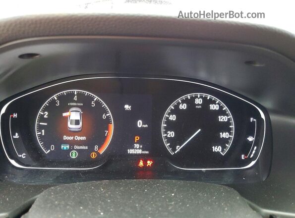 1HGCV1F47MA078680 2021 HONDA ACCORD Red ხელსაწყოთა პანელის ხედი