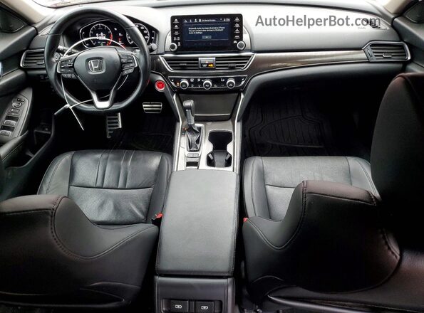 1HGCV1F47MA078680 2021 HONDA ACCORD Red წინა პანელის ხედი
