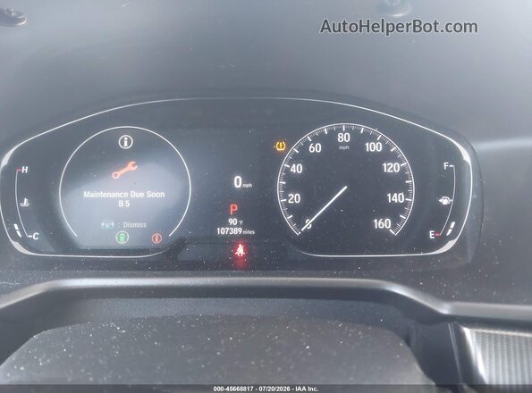 1HGCV1F47MA094412 2021 HONDA ACCORD White Widok tylnych siedzeń