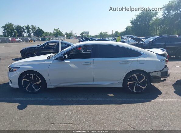 1HGCV1F47MA094412 2021 HONDA ACCORD White Widok wnętrza 360 stopni