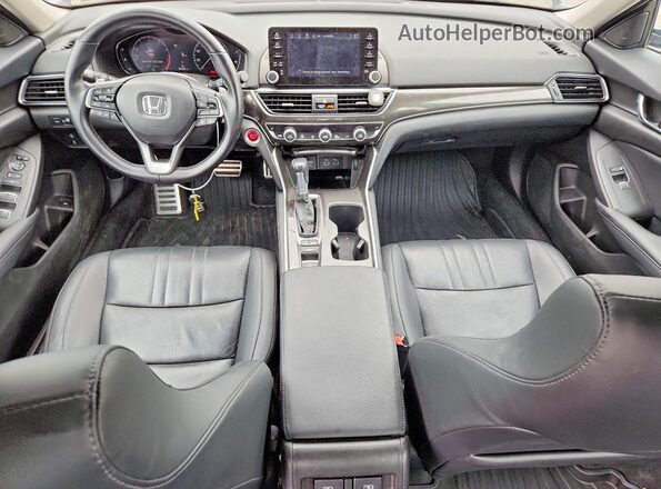 1HGCV1F47NA027391 2022 HONDA ACCORD Blue Առջևի վահանակի տեսք