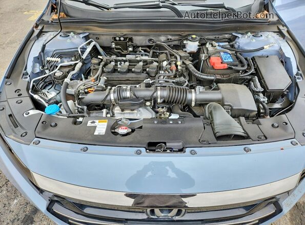 1HGCV1F47NA027391 2022 HONDA ACCORD Blue Սալոնի հետևի տեսք