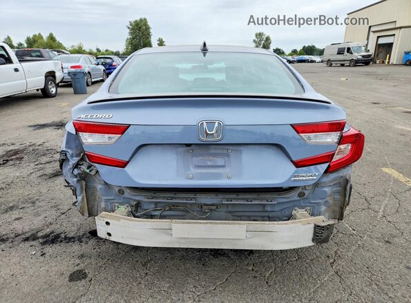 1HGCV1F47NA027391 2022 HONDA ACCORD Blue Հետևի տեսք