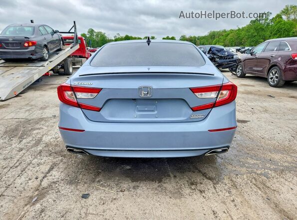 1HGCV1F47NA074212 2022 HONDA ACCORD Blue Widok z tyłu