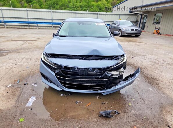 1HGCV1F47NA074212 2022 HONDA ACCORD Blue Widok z przodu