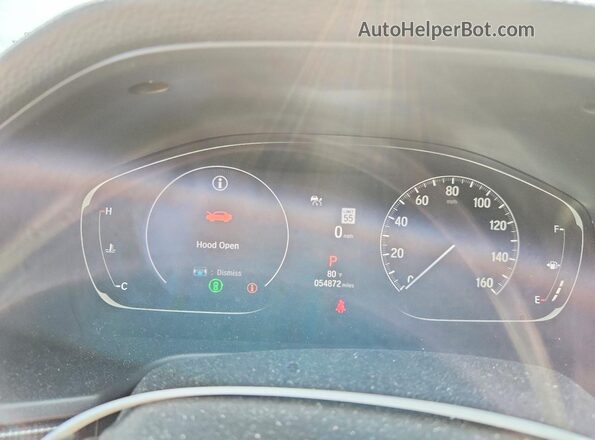 1HGCV1F47NA090538 2022 HONDA ACCORD Серый Вид щитка приборов