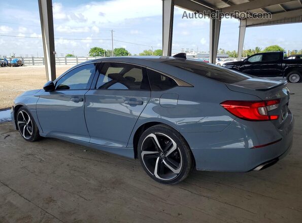 1HGCV1F47NA096162 2022 HONDA ACCORD Серый Задняя левая четверть