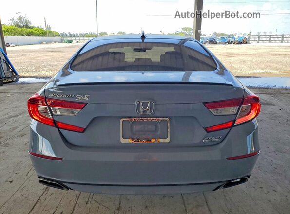 1HGCV1F47NA096162 2022 HONDA ACCORD Серый Вид сзади