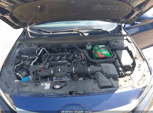 1HGCV1F48JA025790 2018 HONDA ACCORD Dark Blue Вид сзади