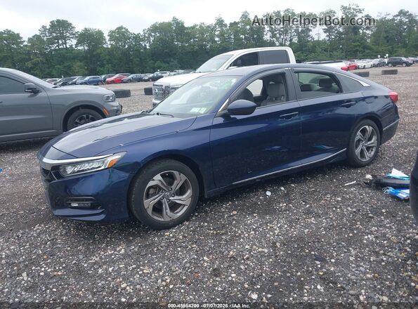1HGCV1F48JA050575 2018 HONDA ACCORD Blue Front left
