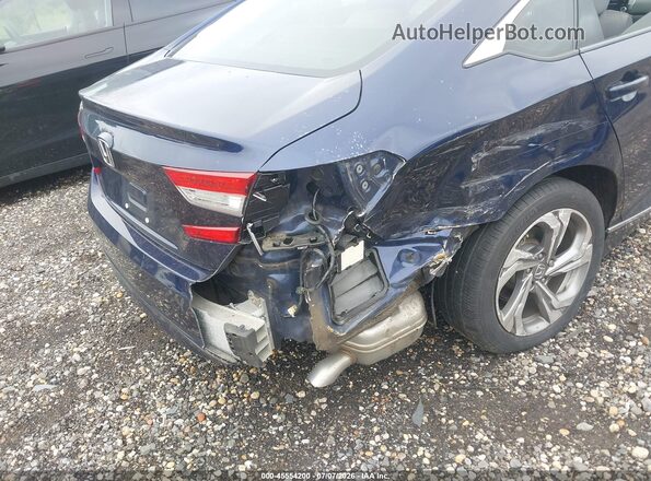 1HGCV1F48JA050575 2018 HONDA ACCORD Blue Front view
