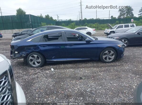 1HGCV1F48JA050575 2018 HONDA ACCORD Blue Rear interior view