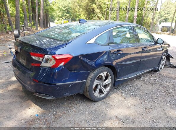 1HGCV1F48JA079137 2018 HONDA ACCORD Dark Blue Trasero derecho