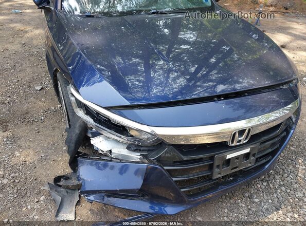 1HGCV1F48JA079137 2018 HONDA ACCORD Dark Blue Vista frontal