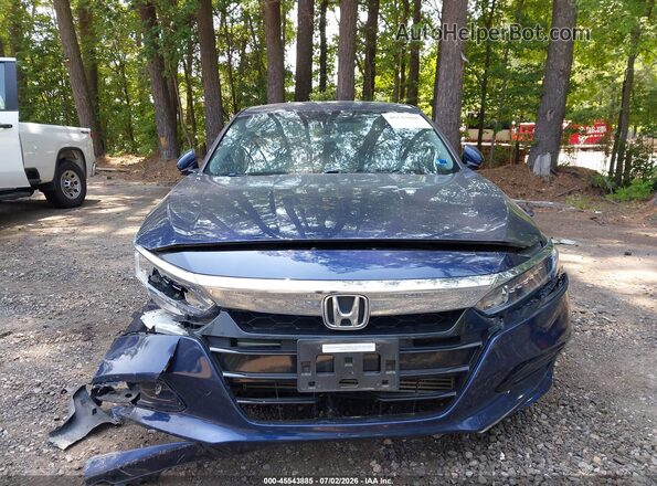 1HGCV1F48JA079137 2018 HONDA ACCORD Dark Blue Vista del cuadro de instrumentos