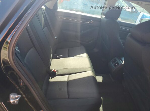 1HGCV1F48JA108913 2018 HONDA ACCORD Black Հետևի նստատեղերի տեսք