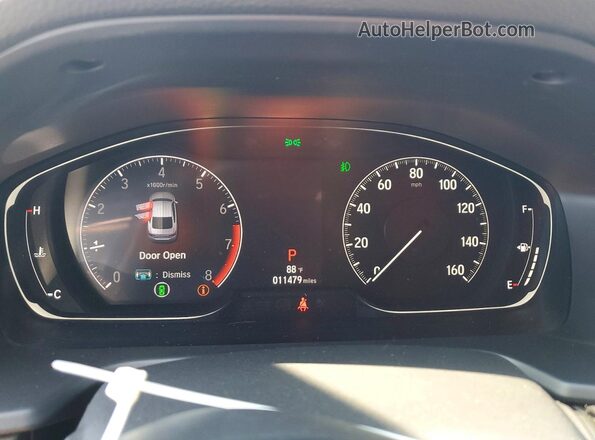 1HGCV1F48JA108913 2018 HONDA ACCORD Black Սարքավորումների վահանակի տեսք