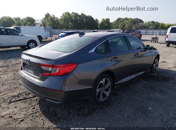 1HGCV1F48KA001992 2019 HONDA ACCORD Gray Trasero derecho